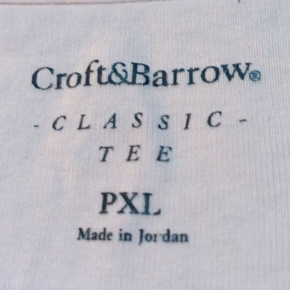 Croft And Barrow Long Sleeve Cotton Tee Color Piggy Pink - Picture 2 of 4